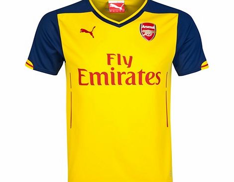 Puma Arsenal Away Shirt 2014/15 - Kids Yellow 746464-08