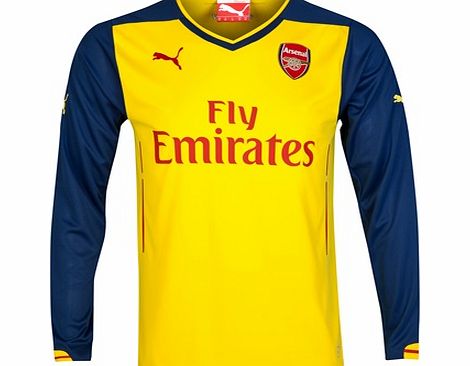 Puma Arsenal Away Shirt 2014/15 - Long Sleeve Yellow