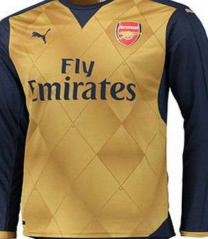 Puma Arsenal Away Shirt 2015/16 - Long Sleeve Gold