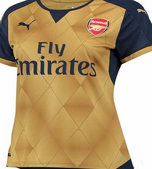 Puma Arsenal Away Shirt 2015/16 - Womens Gold 747581-08