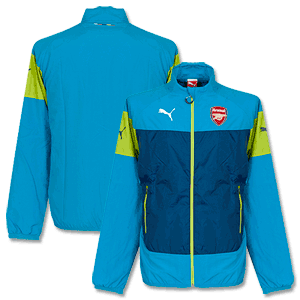 Arsenal Leisure Jacket - Aqua/Navy 2014 2015