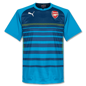 Arsenal Pre-Match Top - Aqua/Navy 2014 2015