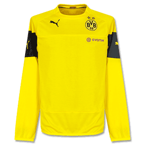 Puma Borussia Dortmund Traing Sweat Top - Yellow 2014