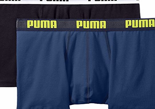 Puma Boys Plain or unicolor Boxer Shorts - Blue - Bleu (Blue/Blue) - 12 Years