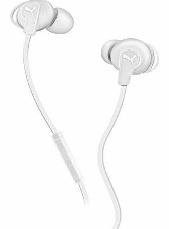 Puma Bulldogs In-Ear Headphones with Mic - White