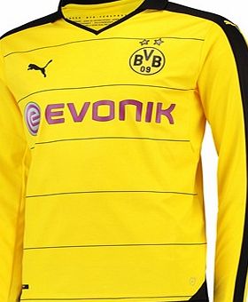 Puma BVB Home Shirt 2015/16 - Long Sleeve Yellow