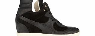PUMA by Alexander McQueen Ofeya black suede wedges