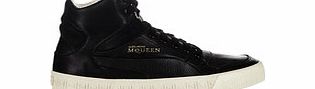 PUMA by Alexander McQueen Street Climb black leather hi-tops