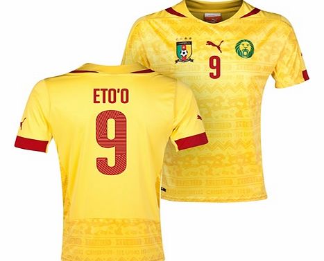 Puma Cameroon Away Shirt 2013/14 with Etoo 9