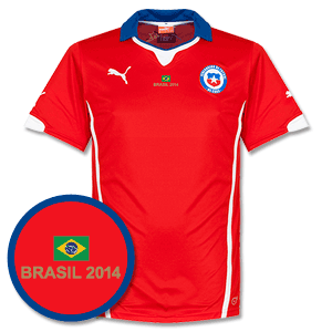 Chile Home Shirt 2014 2015 Inc Brazil 2014