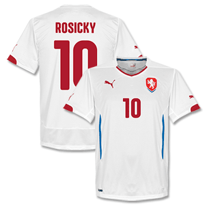 Czech Republic Away Rosicky Shirt 2014 2015 (Fan
