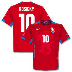 Czech Republic Home Rosicky Shirt 2014 2015 (Fan