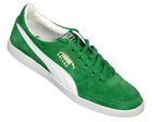 Puma Dallas Green/White Suede Trainers