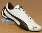 Puma Driftcat White/Brown Leather Trainers
