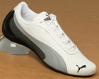 Puma Driftcat White/Grey Leather Trainers