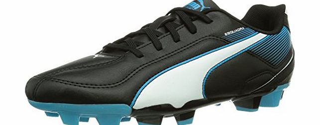 Puma Esquadra Fg , Unisex-Child Football Boots, Black/White/Scuba Blue , 5 UK