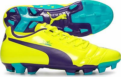 evoPOWER 4 FG Football Boots Fluro