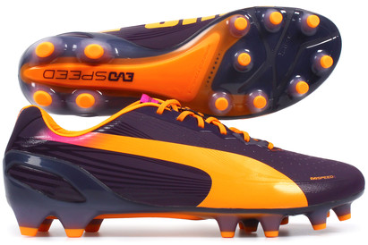 Puma Evospeed 1.2 FG Football Boots Blackberry/Fluo