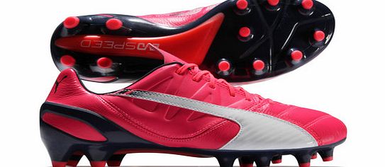 Puma evoSPEED 1.3 Leather FG Football Boots Bright