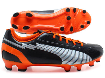 Evospeed 5 FG Football Boots Black/White/Orange