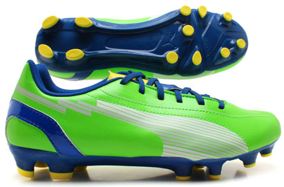 Puma Evospeed 5 FG Kids Football Boots Green/