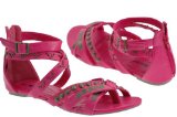 Puma EyeCatchShoes - Janus Gladiator Stud Flat Sandals Shoes Fushia Size 6
