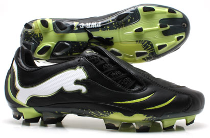 Puma Football Boots  Powercat C 1.10 FG Football Boots Black/Lime