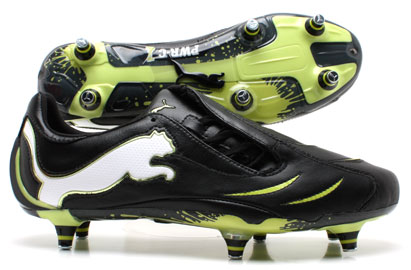 Puma Football Boots  Powercat C 1.10 SG Football Boots Black/Lime