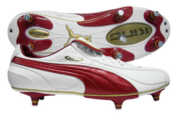 Puma Football Boots Puma King XL SG Football Boots White/Red/Gold