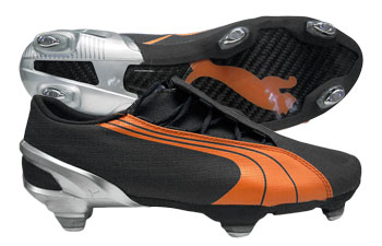Puma Football Boots Puma V1-06 SG Football Boots Ebony/Orange
