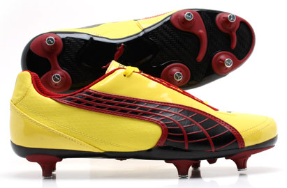 Puma V5-10 SG Football Boots Blazing Yellow/Chilli