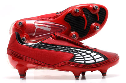 Puma Football Boots  V1-10 SG Football Boots Puma Red/White/Black