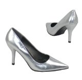 Puma Garage Shoes - Britton - Womens High Heel Shoe - Silver Size 5 UK