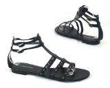 Garage Shoes - Fuji - Womens Flat Sandal - Black Size 3 UK