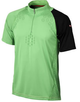 Puma Golf 1/2 Zip Body Map Vibrant Green