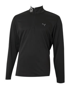 Golf Autumn/Winter 09 Long Sleeve Half Zip Mock Black
