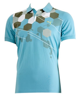 puma Golf Graphic Polo Angel Blue