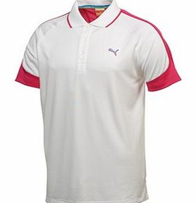 Mens Colourblock Jacquard Polo Shirt