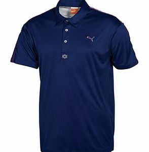 Puma Golf Mens Stripe Yoke Tech Polo Shirt