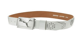 puma Golf Rivet Belt Wide White