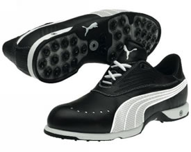puma Golf Tipper Golf Shoe Black/White/Silver