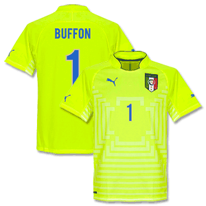 Italy Away Buffon No.1 Boys Goalkeeper Shirt