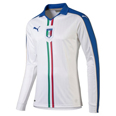 Puma Italy Away Shirt 2015/16 - Long Sleeve White