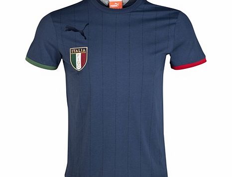 Puma Italy T7 Badge T-Shirt - Indigo 745176-09
