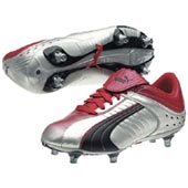 Puma Junior Veneno SG Boot - Red/Grey/Black.