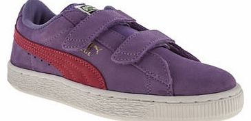 Puma kids puma lilac suede classic girls junior