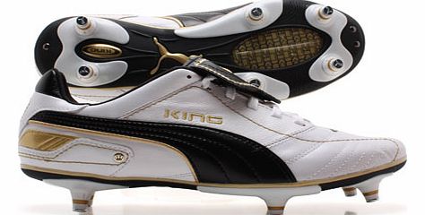 Puma King Finale SG Football Boots White/Black/Gold