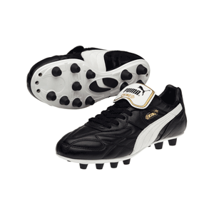 King Top di FG Football Boots - Black/White