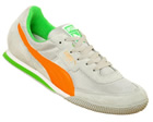 Puma Lab II Grey/Orange/Green Mesh/Suede Trainers