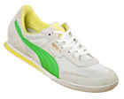 Puma Lab II White/Green/Yellow Mesh/Suede Trainers